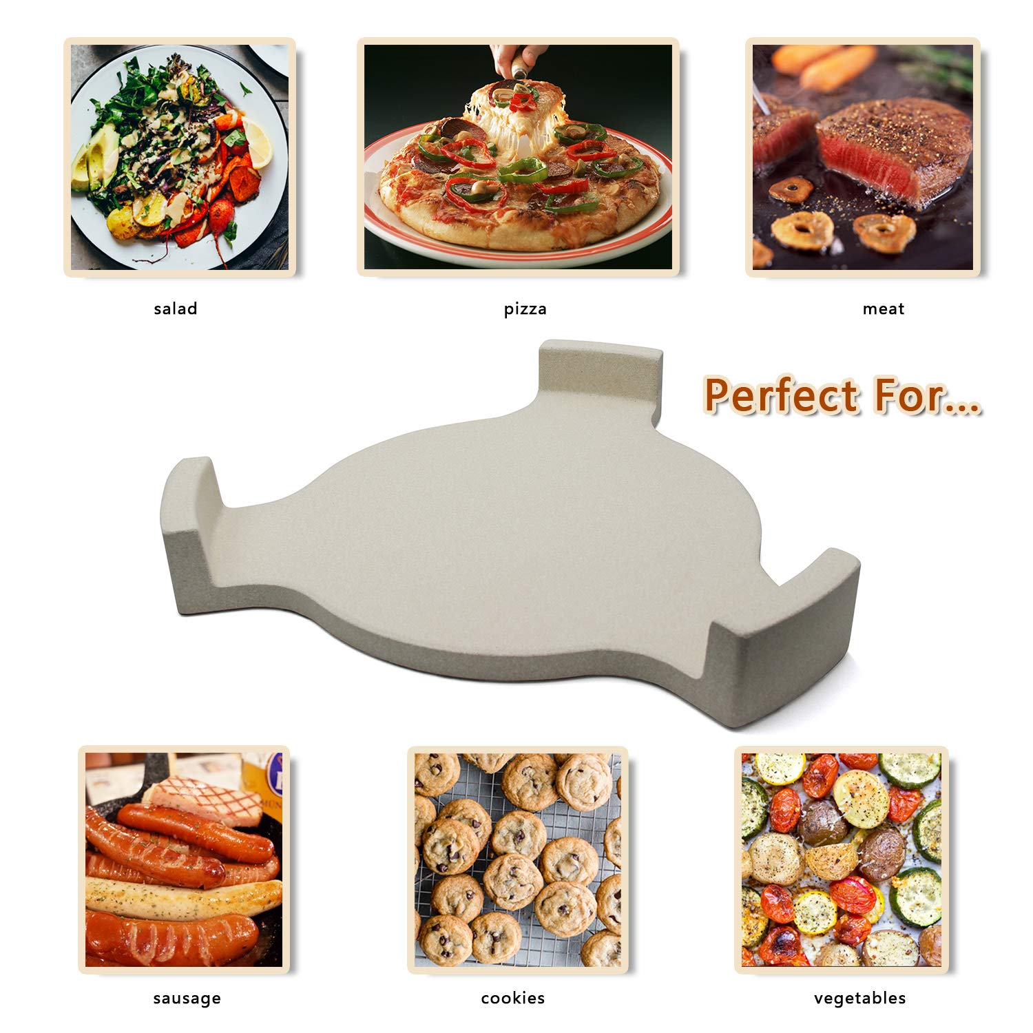 Hongso plate setter with baked pizza showing even crust and oven-like results