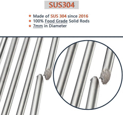 Hongso grates next to ruler showing exact dimensions for fit verification