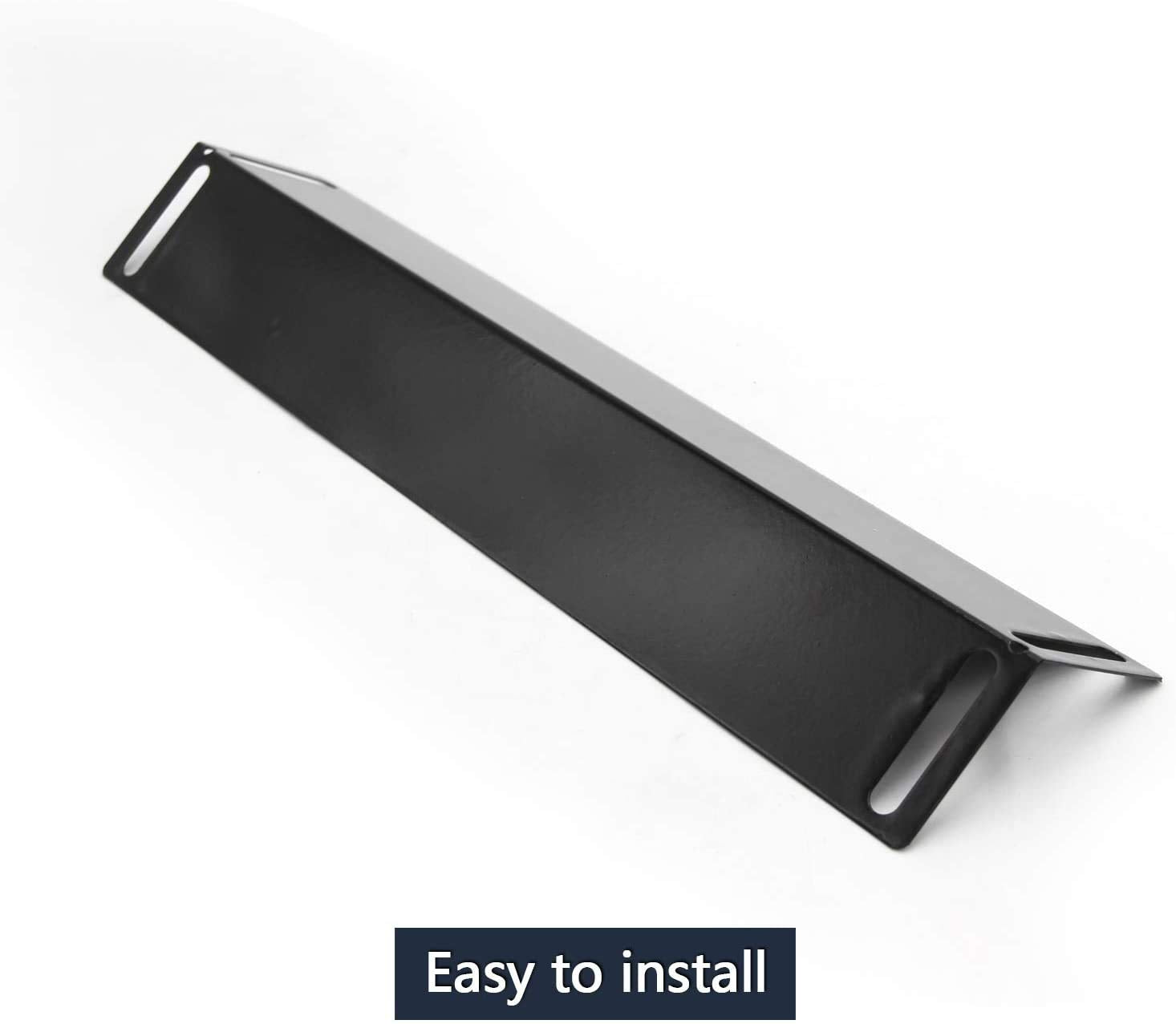 Hongso heat shield beside ruler demonstrating 16 1/2 inch size for correct fit