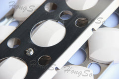 Hongso tray beside ruler showing 16.5-inch exact dimensions