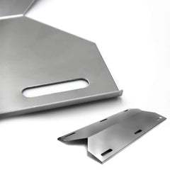 Hongso heat shield next to ruler showing 17 3/4 inch size for accurate fit