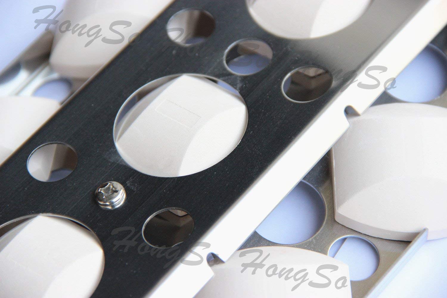 Hongso tray with ruler showing 16.5-inch length for fit verification