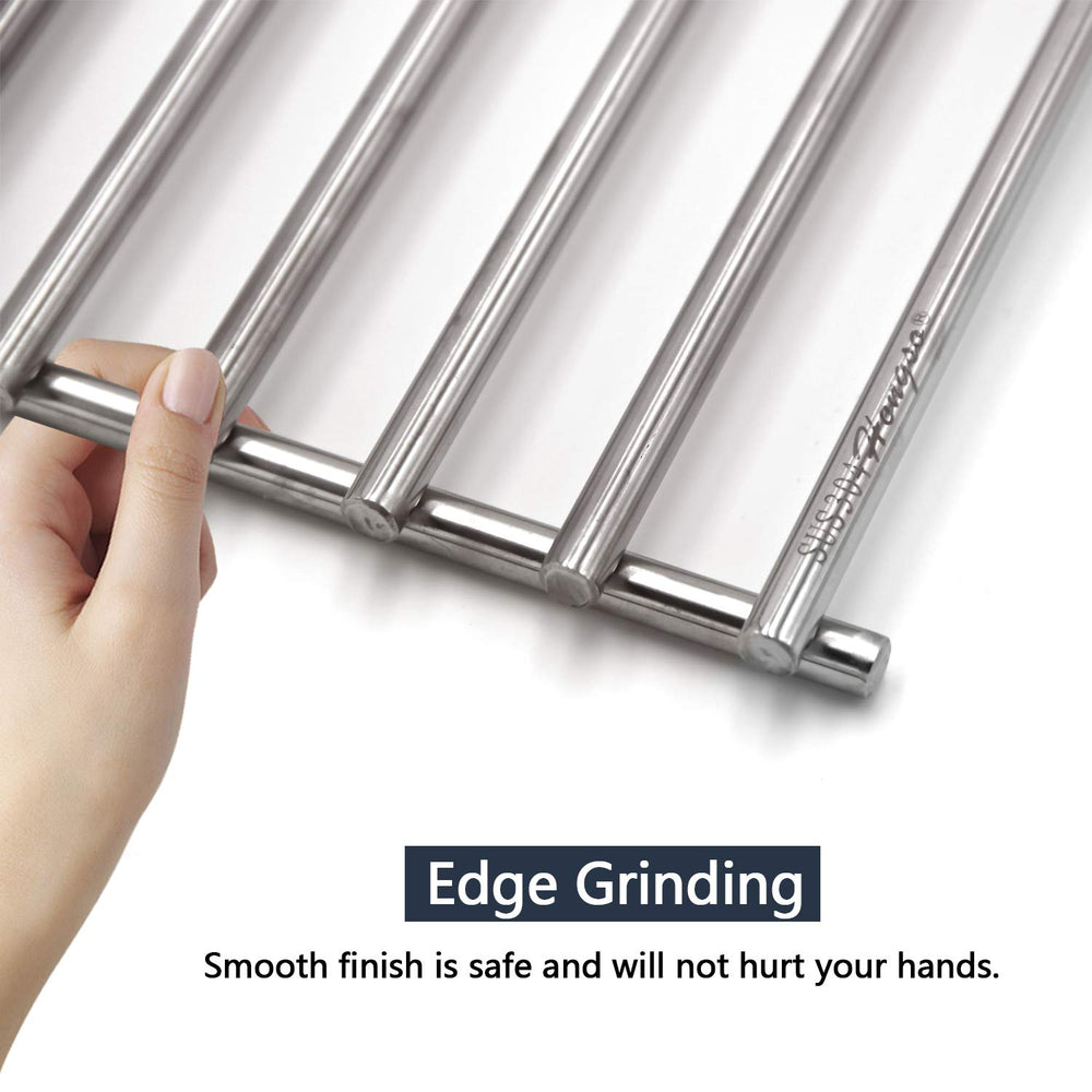 Hongso detail of welded joins and polished finish for corrosion resistance and longevity