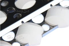 Hongso tray installed in grill protecting burners and reducing flare-ups