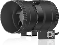 Hon&Guan front view of inline blower fan showing compact design and efficient airflow