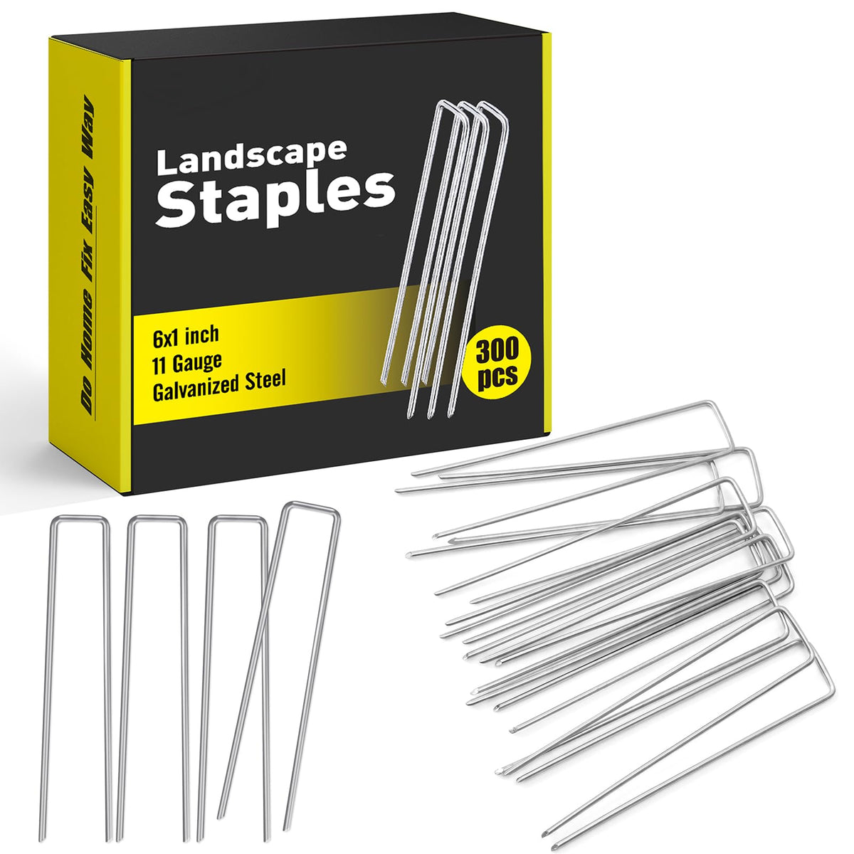 HongWay front packaging showing 300-pack staples and organized box benefit