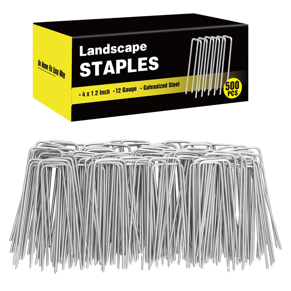 HongWay front packaging showing 500-pack of galvanized stakes for bulk projects