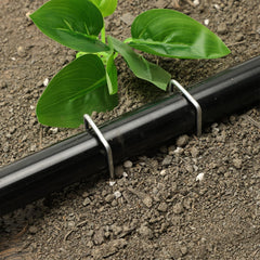 HongWay staples pinning landscape fabric for secure, long-lasting hold