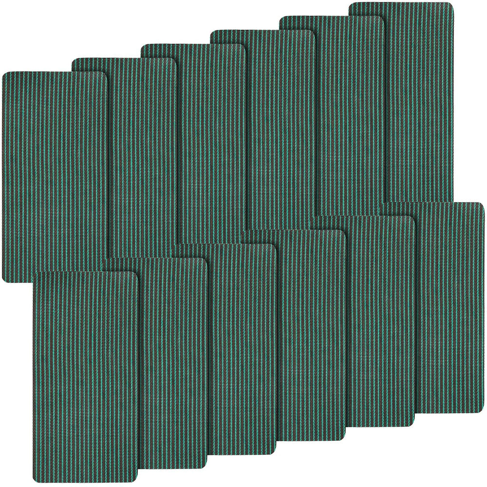 Honoson front view of single green patch showing shape and size for quick repairs