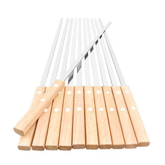 HONSHEN front view of 22-inch skewer set showing quantity and packaging benefit