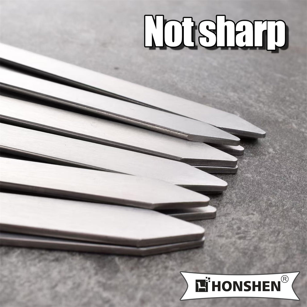 HONSHEN hardwood handle and rivet close-up for secure grip and longevity