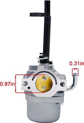 HOOAI carburetor side with throttle linkage visible for smooth throttle response and easy hookup