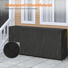 HOOBRO rack base elevated 4.1 inches demonstrating airflow and dry wood benefit