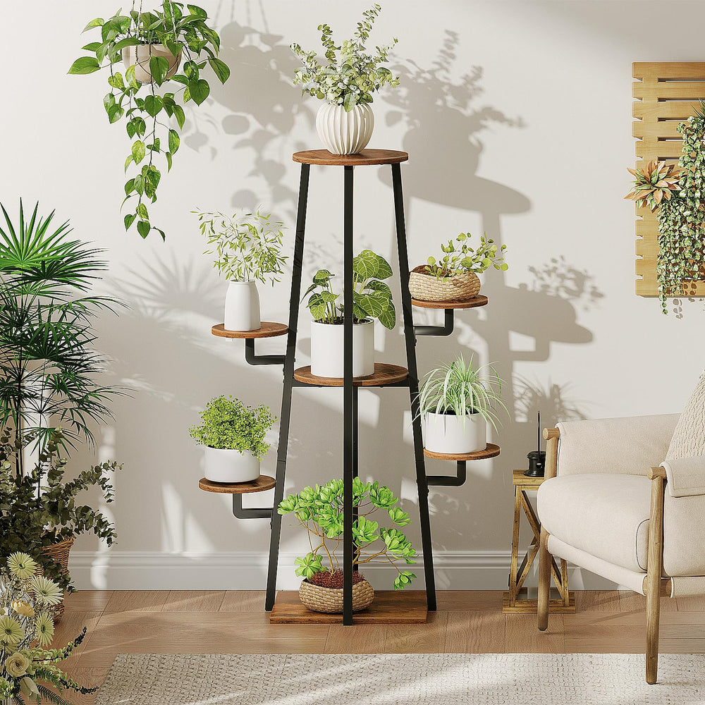 HOOBRO anti-tip kit anchored to wall for safe stable plant display
