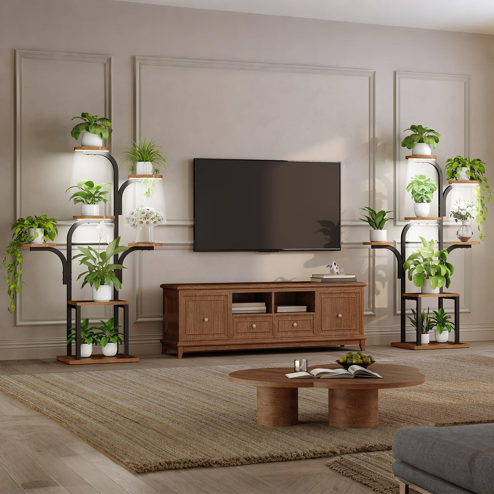 HOOBRO vintage wood panel texture showcasing finish that blends with home décor