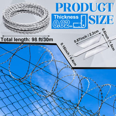 Hoolerry close-up of sharp galvanized barbs showing durable finish and long-lasting deterrent