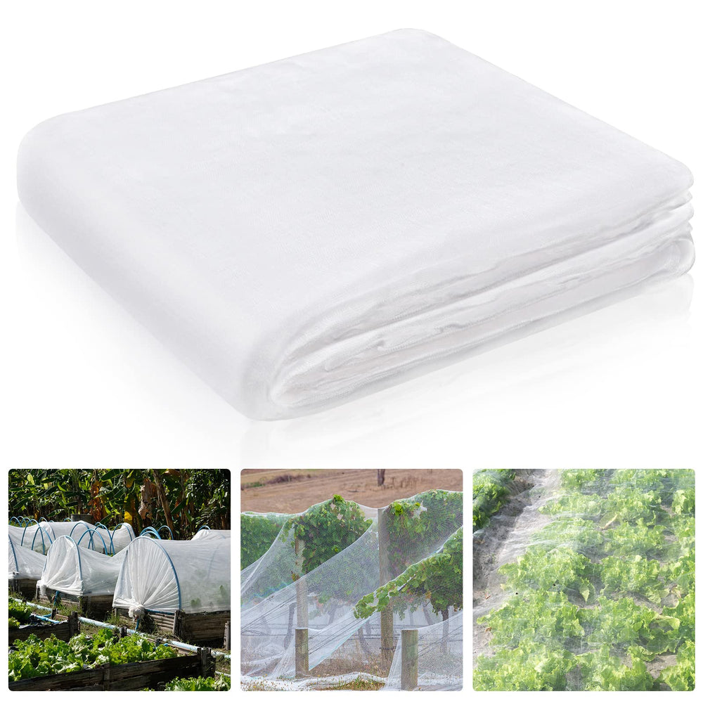 Hoolerry front panel showing full 20x25 ft mesh protecting plants