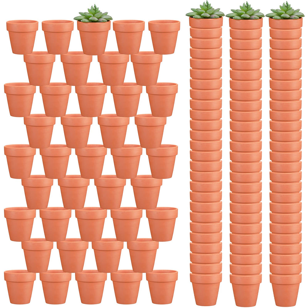 Hoolerry front view of stacked pots showing bulk quantity and tidy rim, ideal for propagation