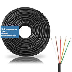 Hoolerry front spool 18/5 250ft showing full reel and labeling for quick identification