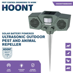 Hoont solar panel top close-up charging batteries for continuous outdoor operation