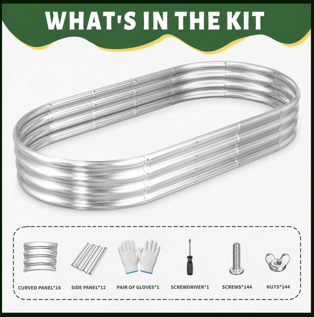 HOOPLE included screws, nuts, screwdriver and gloves ready for quick assembly