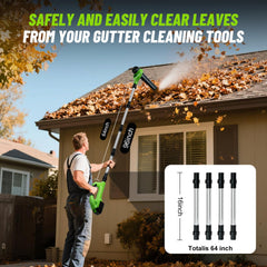 HooSeen rotatable nozzle close-up showing angle adjustment benefit