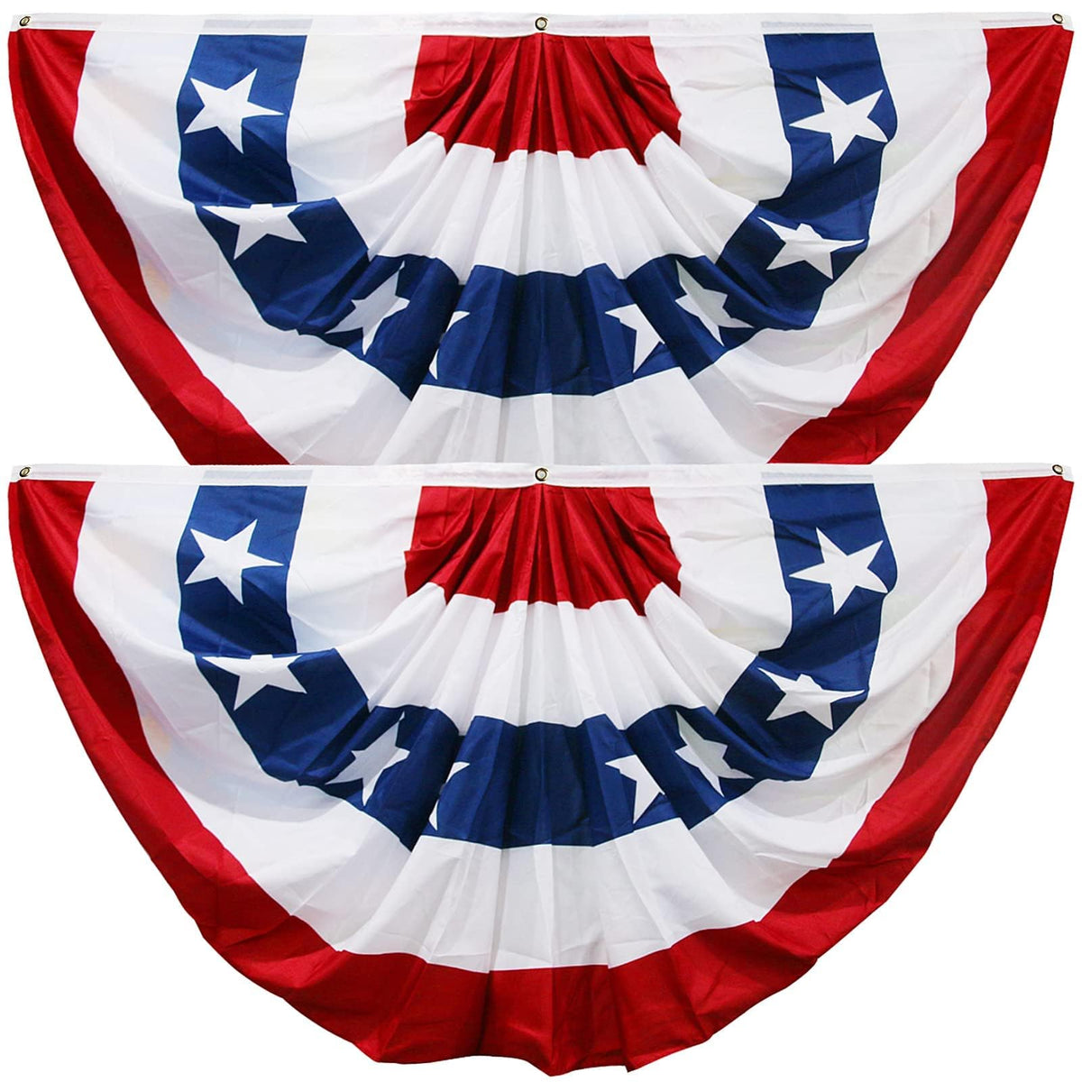 HOOSUN front porch bunting adding patriotic curb appeal