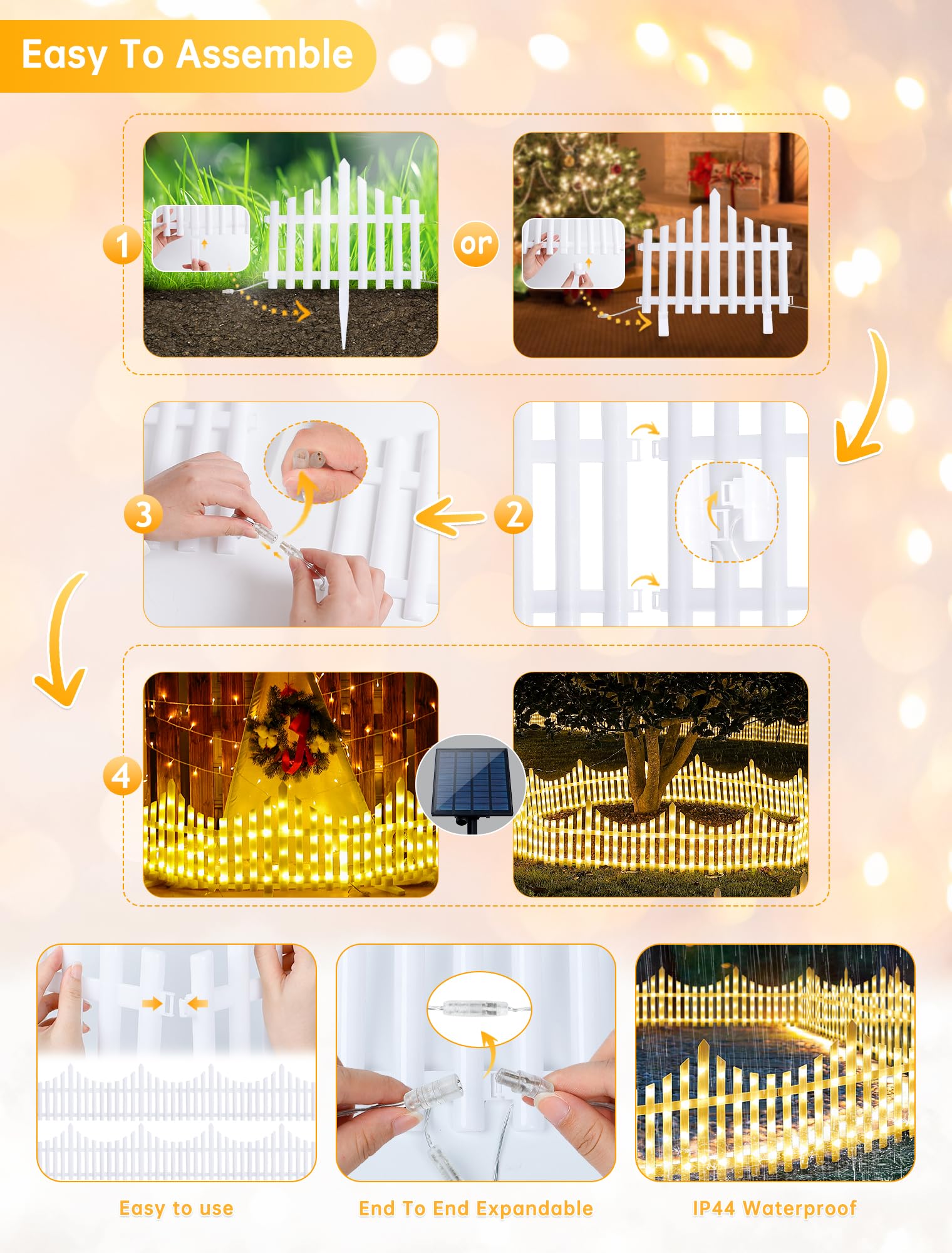 hopolon fence used in a fairy garden adding charming decorative ambiance
