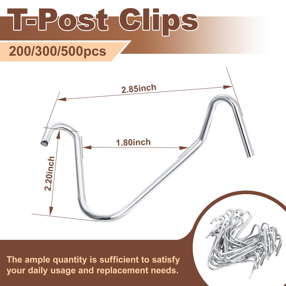 Hoqqf close-up of 9-gauge steel clip showing durable galvanized finish for rust resistance