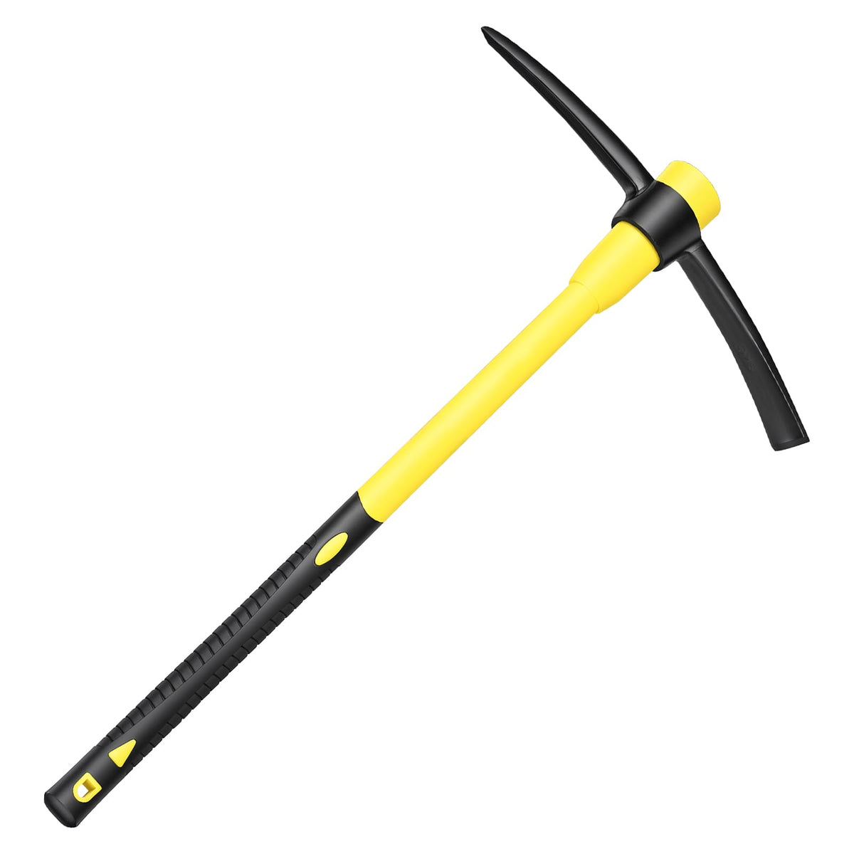 HoRiMe pickaxe front view showing dual head and full length for versatile use