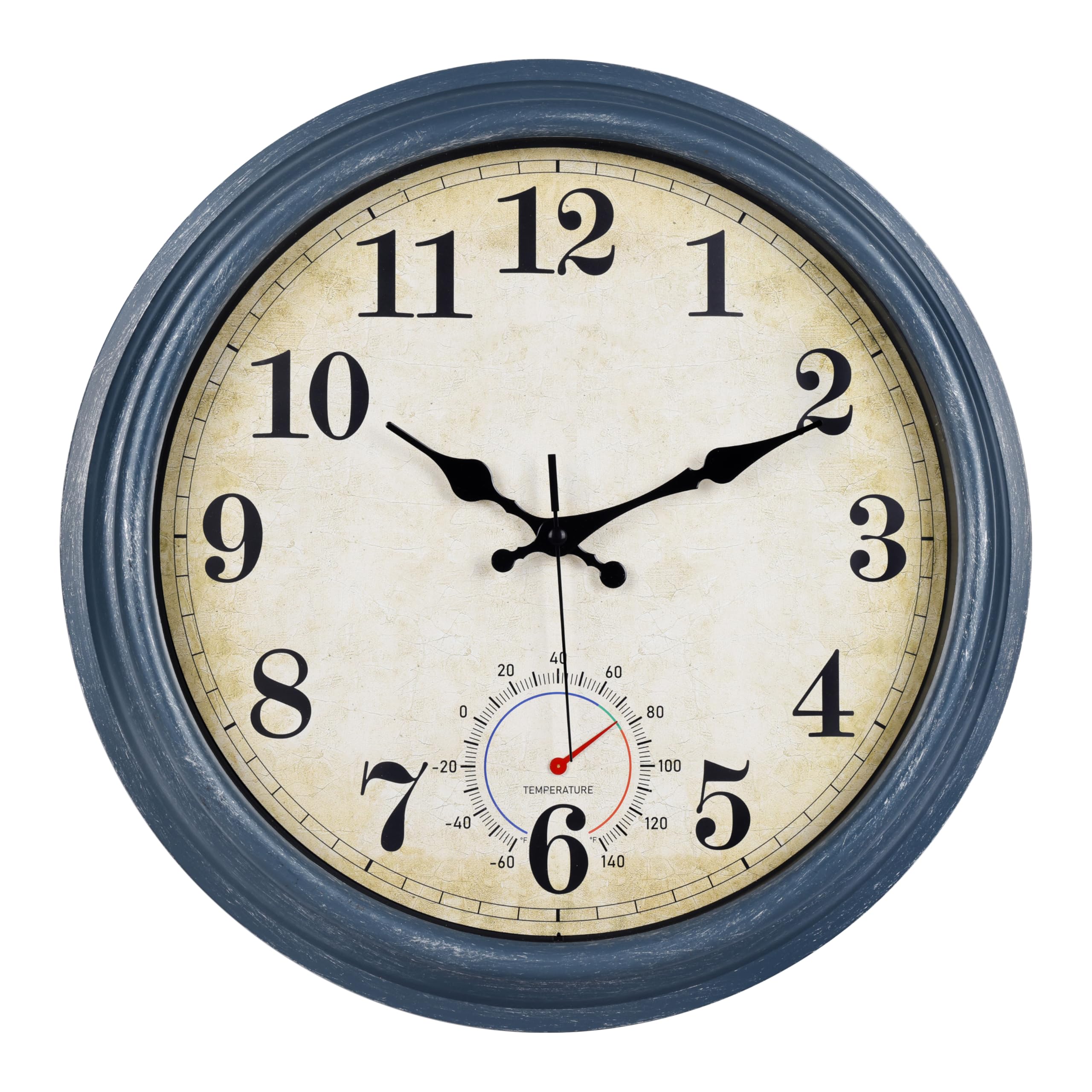 Horizent front view showing coastal blue face and large readable numbers for easy time checks