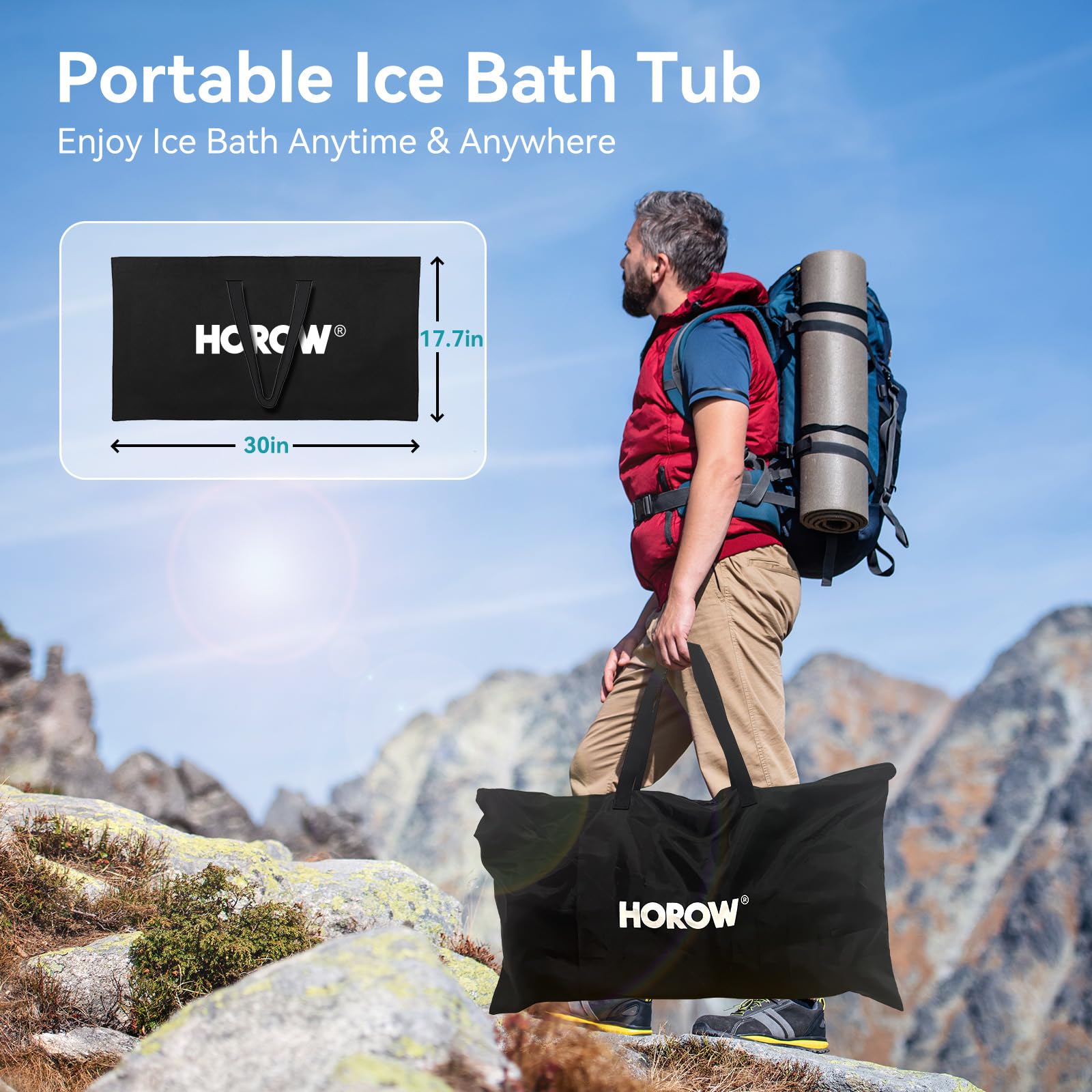 HOROW indoor placement in bathroom showing compact home use