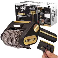 Horsepower Giddy Up Gold front view showing compact cordless design and quick cleaning