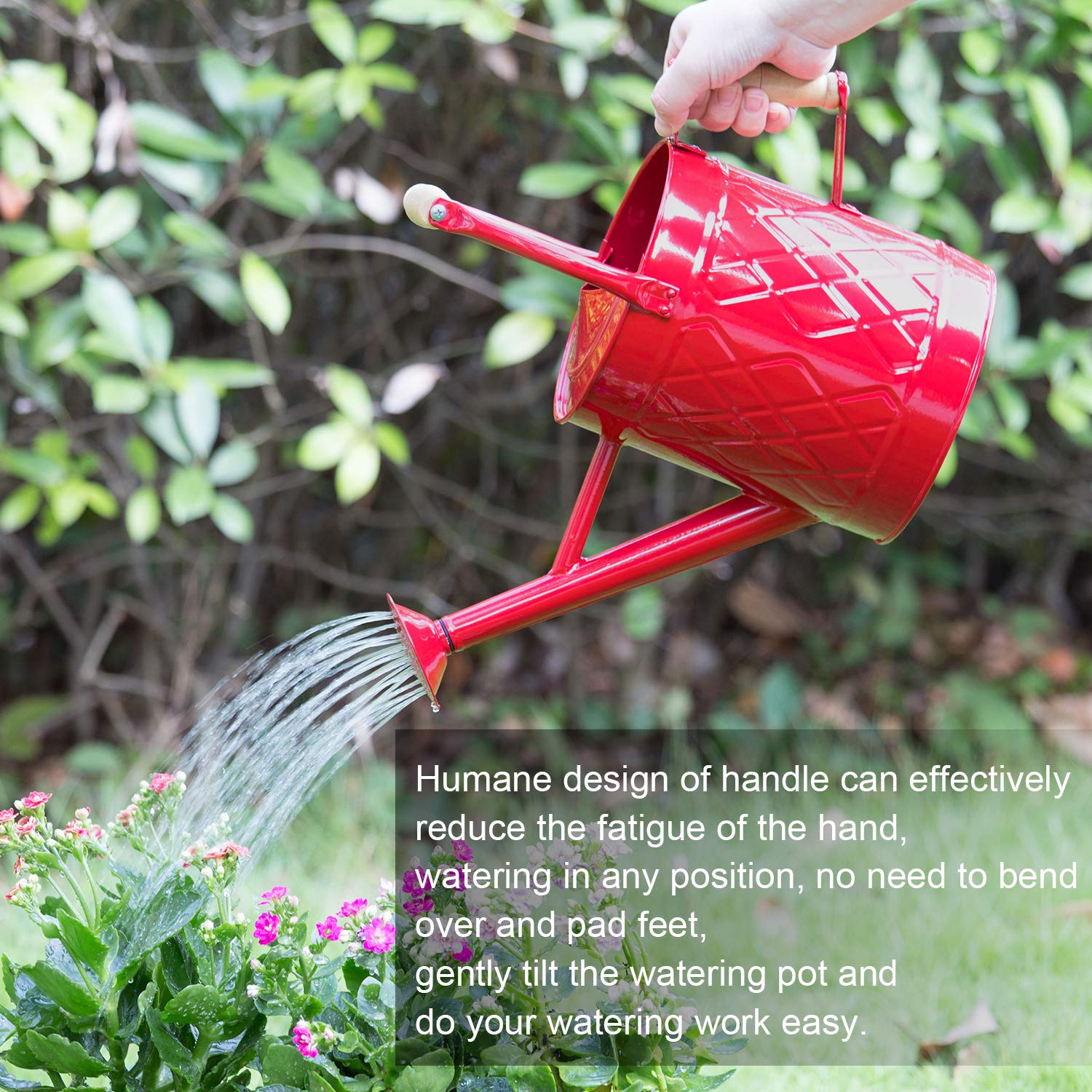 HORTICAN close-up handle ergonomic grip for comfortable pouring