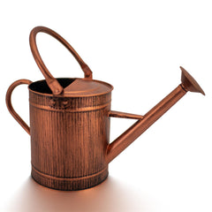 HORTICAN copper watering can front view showing elegant design and reliable watering