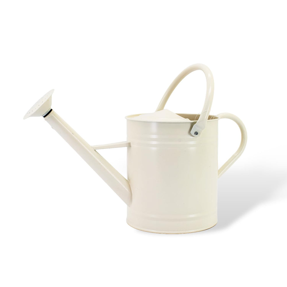 HORTICAN front view matte cream watering can, attractive storage benefit