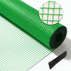 HORTIFAN front view of fence roll showing package and size benefits