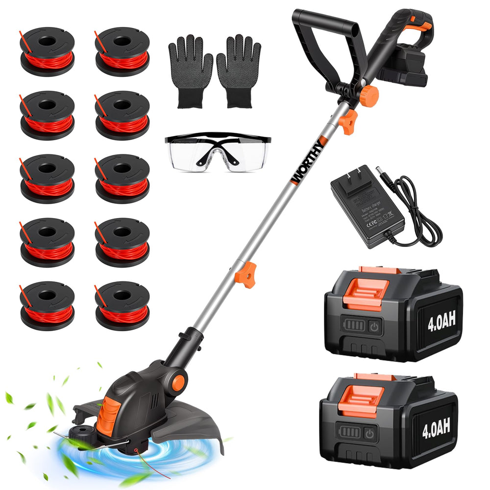 HortiHub front view of cordless trimmer showing compact, balanced design and portability