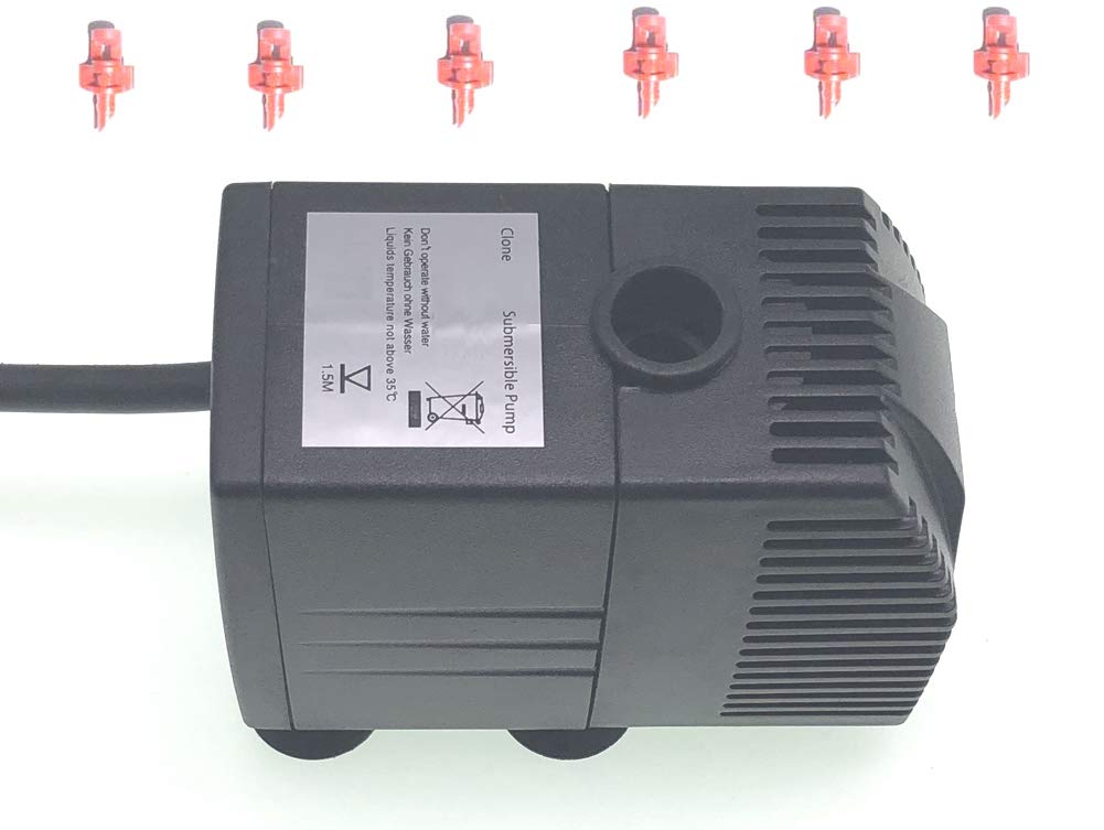 HORTIPOTS front view replacement pump showing durable housing and compact form