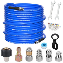 HOSEING front packaging showing complete sewer jetter kit and value