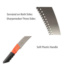 HOSKO blade close-up showing three-sided sharpened edge for cleaner cuts