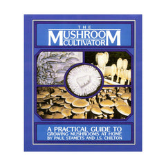Host Defense front cover of The Mushroom Cultivator showing clear title and authorship benefit: authoritative guide