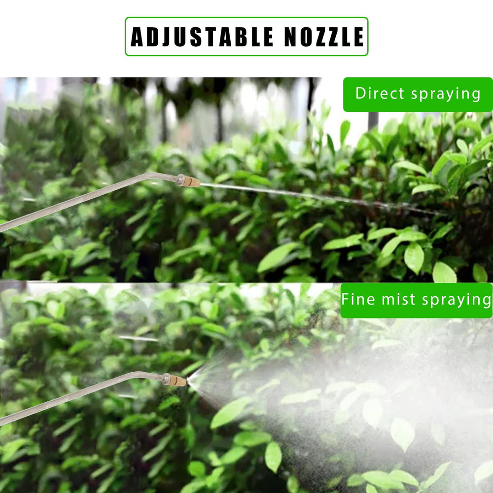 HOSTIC 20-inch wand and 3.3 ft hose showing extended reach for tall plants