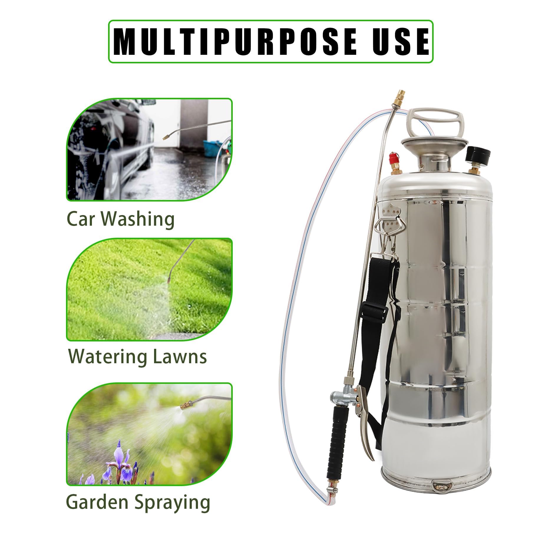 HOSTIC sprayer in garden use spraying plants for efficient yard and lawn care