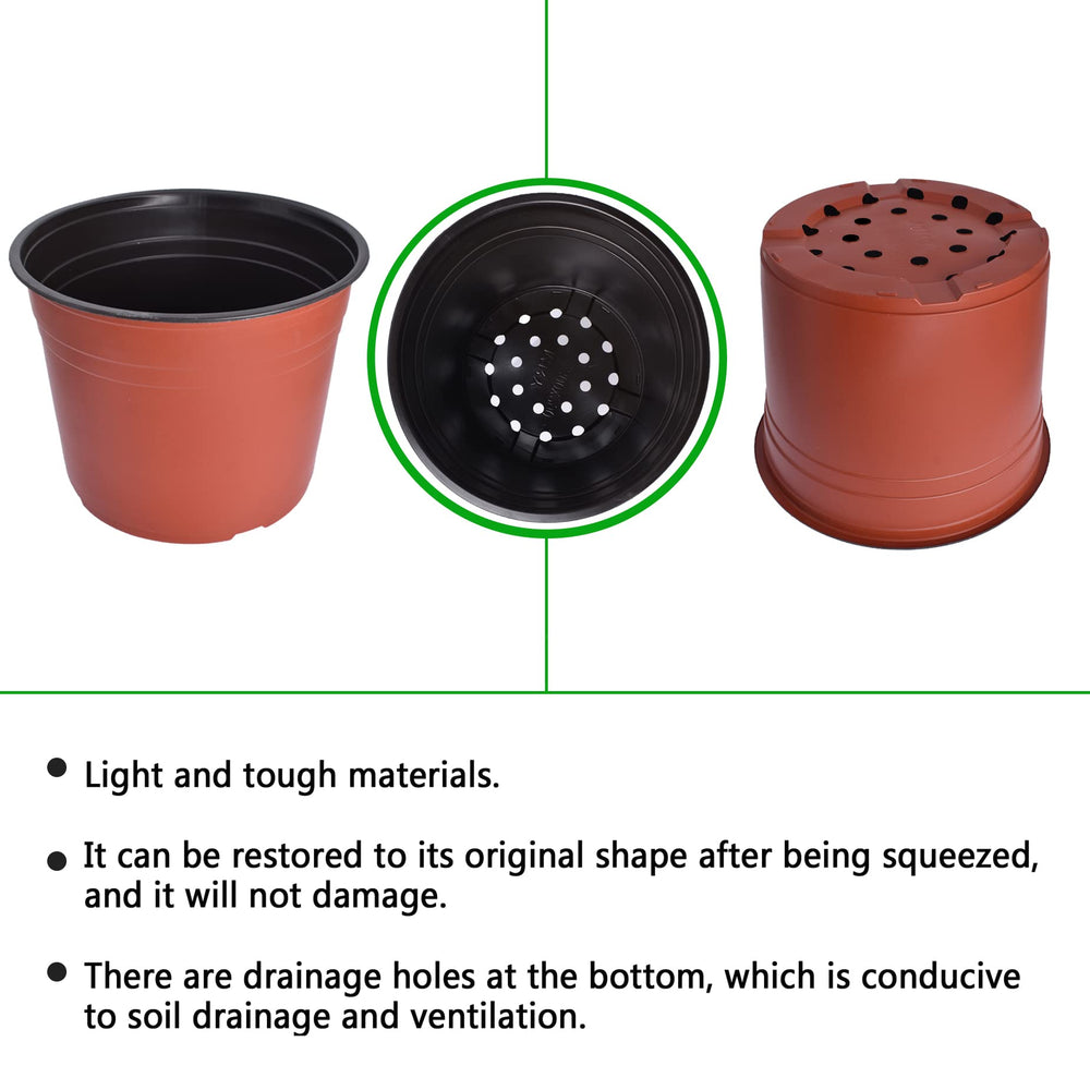 HOSTIC top-down view of a single 9.4 inch pot, easy-to-handle rim and depth