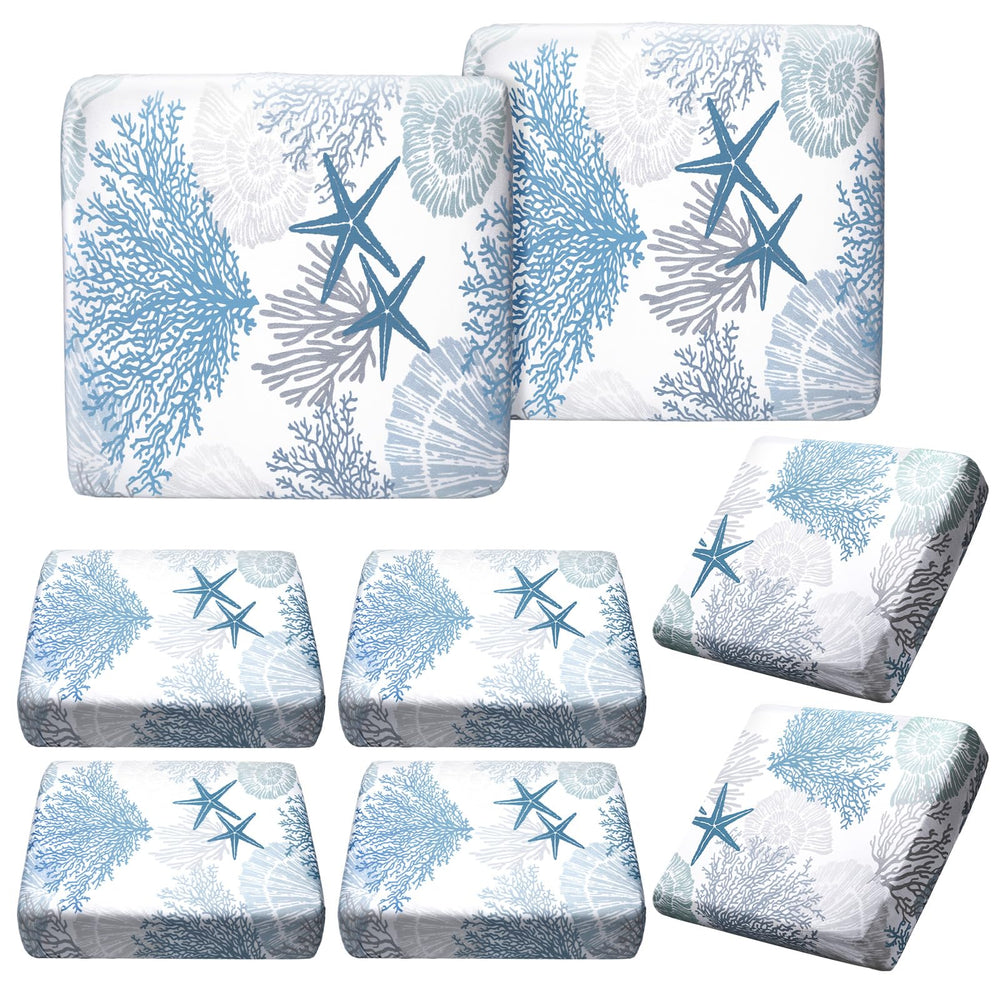 Hosuly front packaging showing eight coastal cushion covers and instant decor update