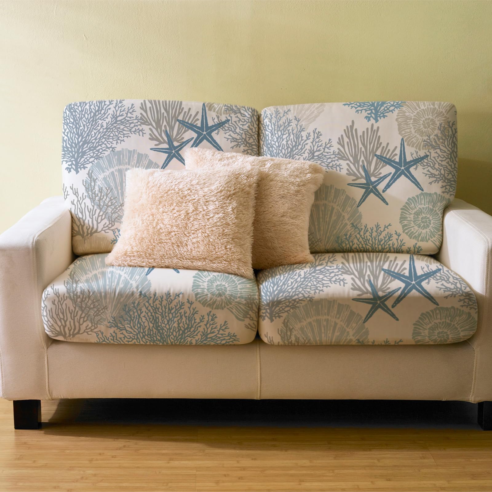 Hosuly printed starfish and coral pattern detail showing design clarity