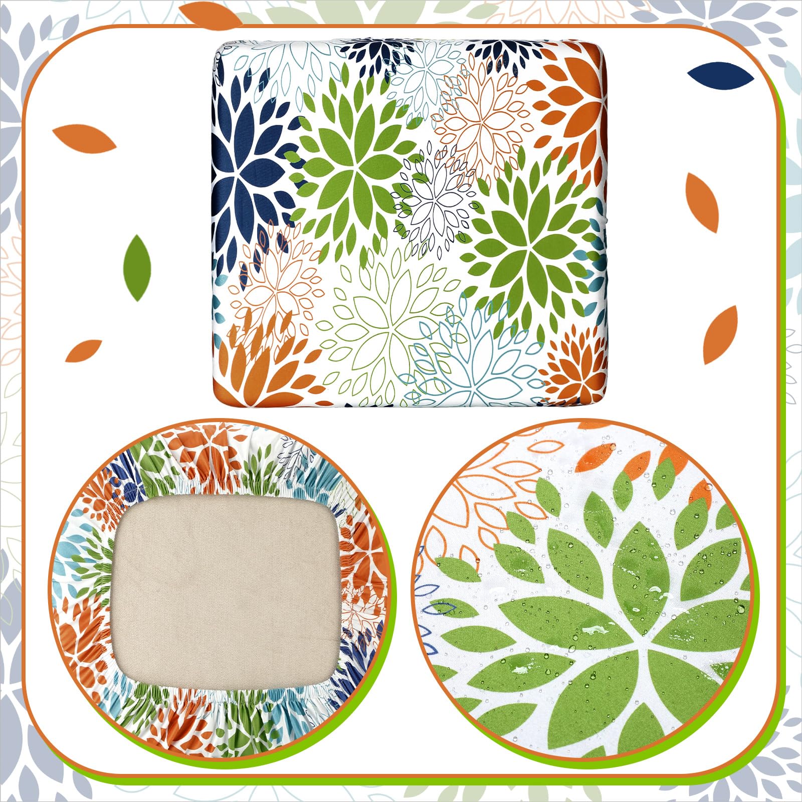 Hosuly lifestyle deck scene with covers adding tropical vibe and coordinated decor benefit