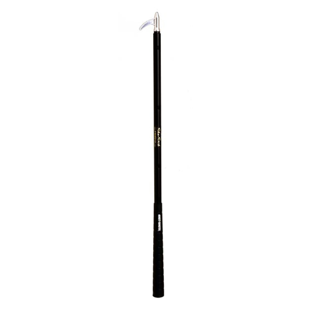 HOT-SHOT collapsed Sho-Stic beside measuring tape to show compact 29-inch storage