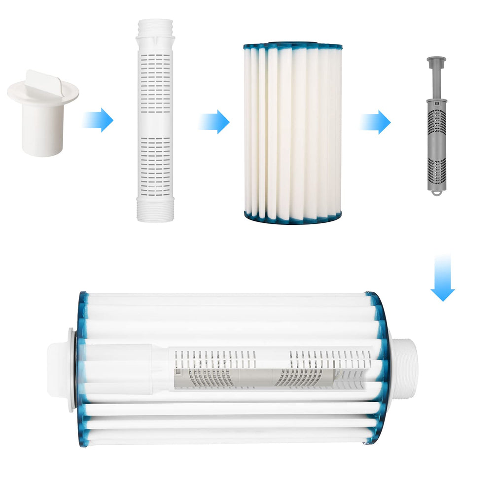 HOT SPRING SPAS size comparison with ruler showing compact cartridge stick dimensions